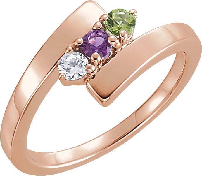 Engravable Family Bypass Ring