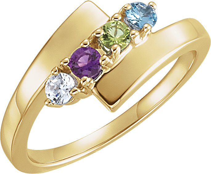 Engravable Family Bypass Ring