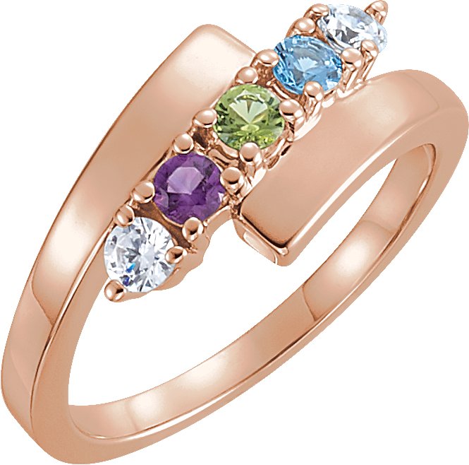 Engravable Family Bypass Ring