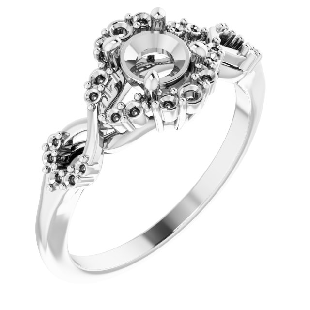 Accented Engagement Ring or Band