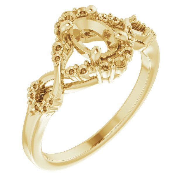 Accented Engagement Ring or Band