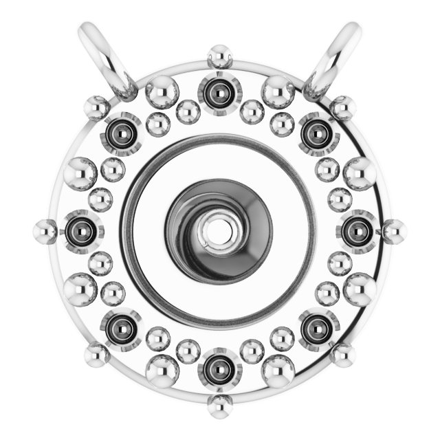 Halo-Style Pearl Necklace or Center
