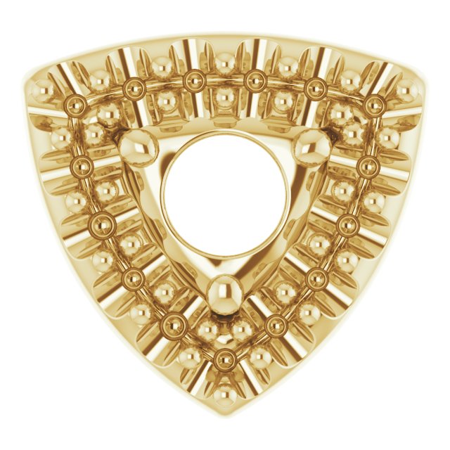 Round 3-Prong Halo-Style Earring Setting