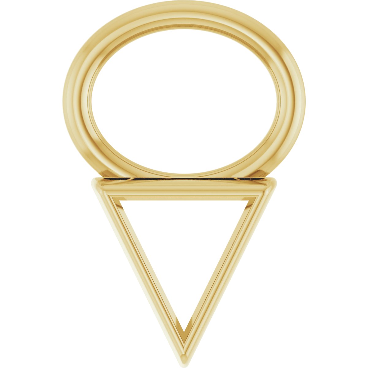 Bezel-Set Hoop Dangle