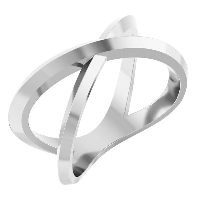 Sterling Silver Negative Space Knife-Edge Ring