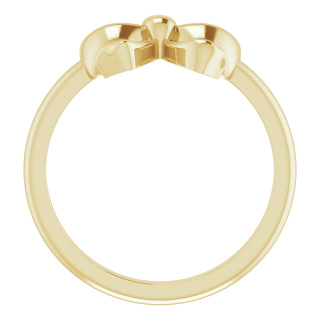 14K Yellow Bow Ring