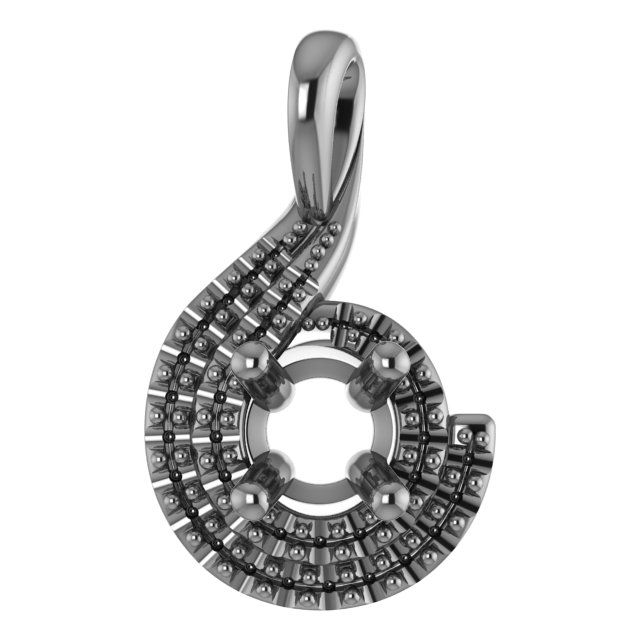 12x10 mm Oval Pendant Mounting