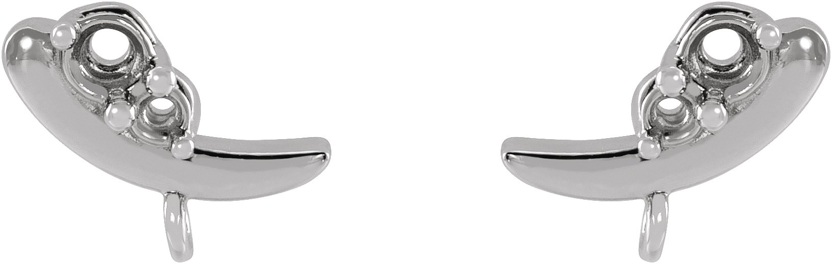Curved Earring Top