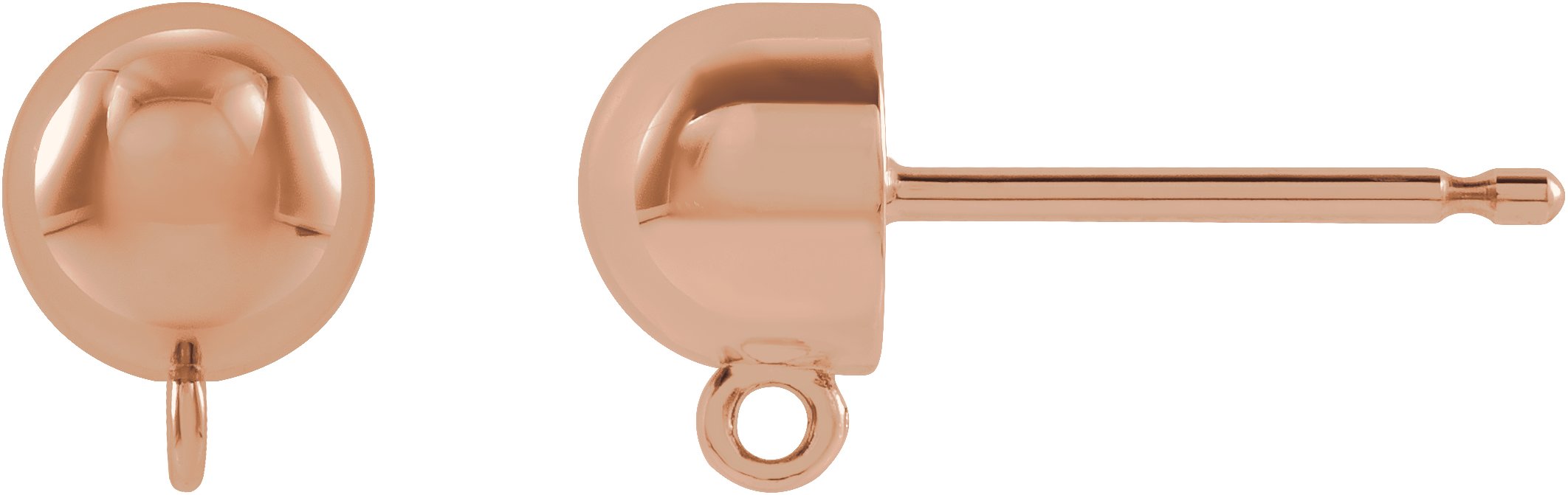 Domed Ball Earring Top