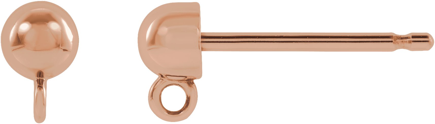 Domed Ball Earring Top
