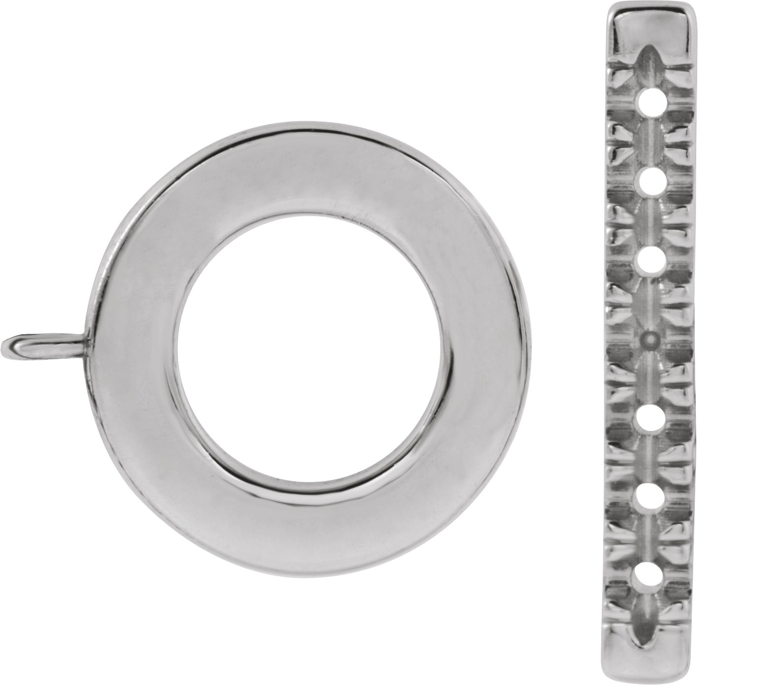 French-Set Accented Toggle Clasp