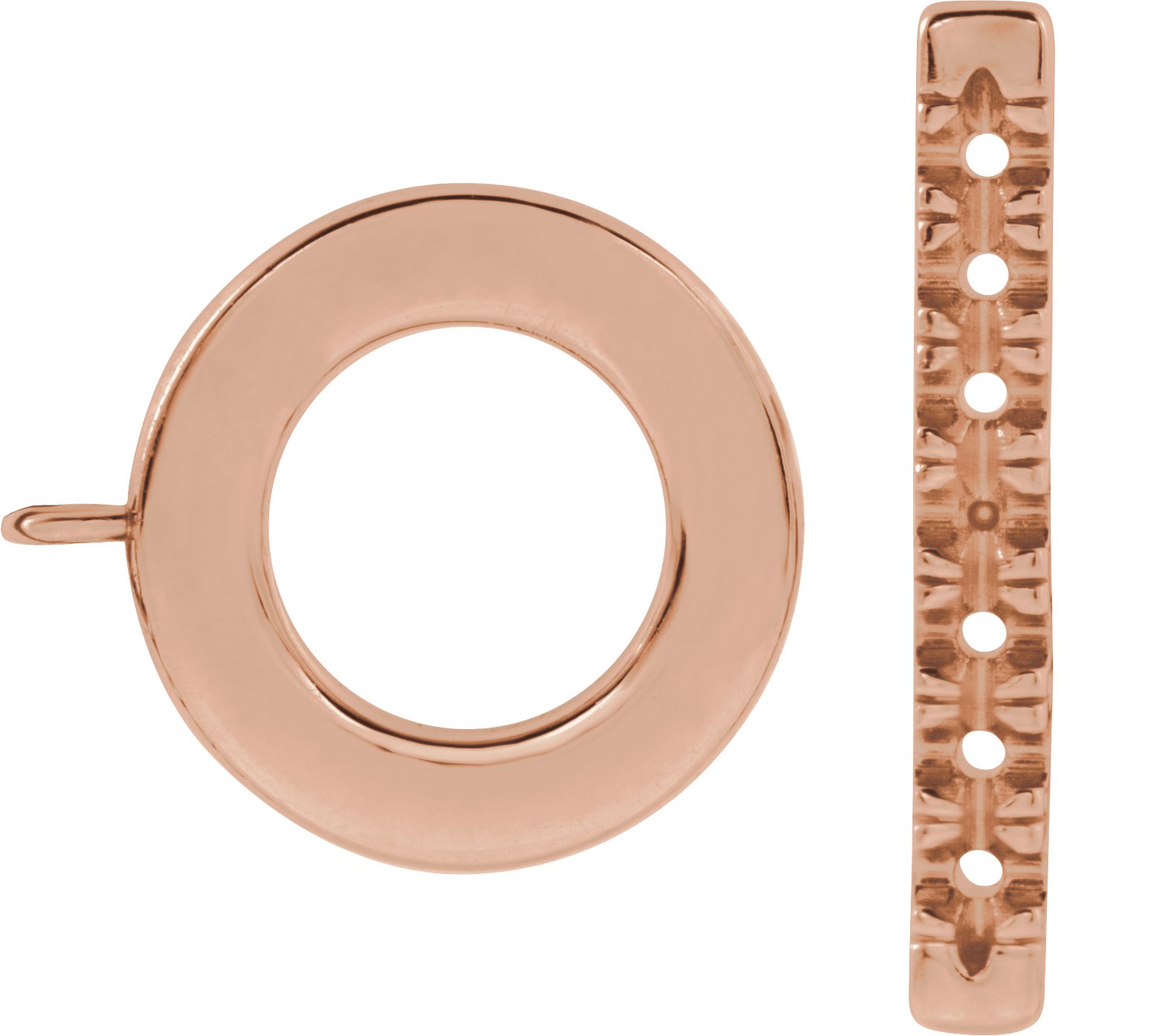 French-Set Accented Toggle Clasp