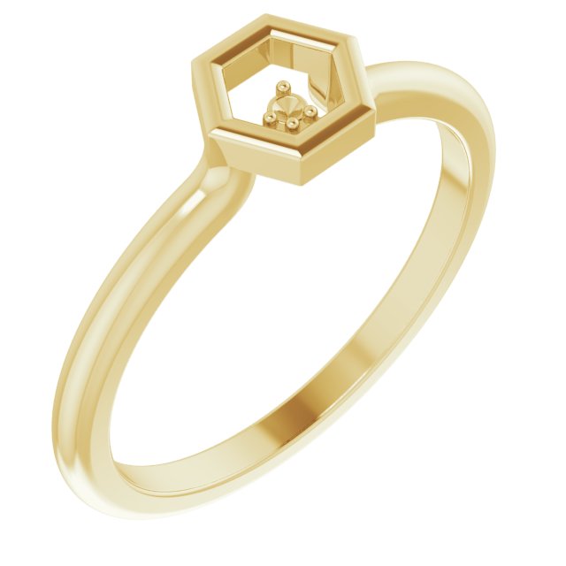Stackable Honeycomb Ring
