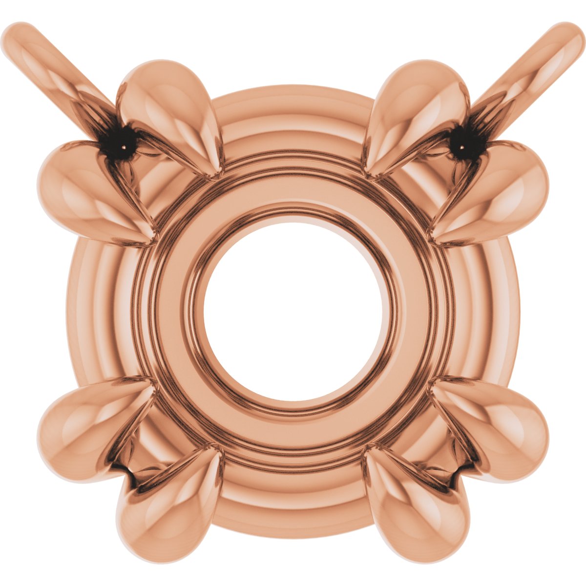 Double-Claw Solitaire Necklace Center