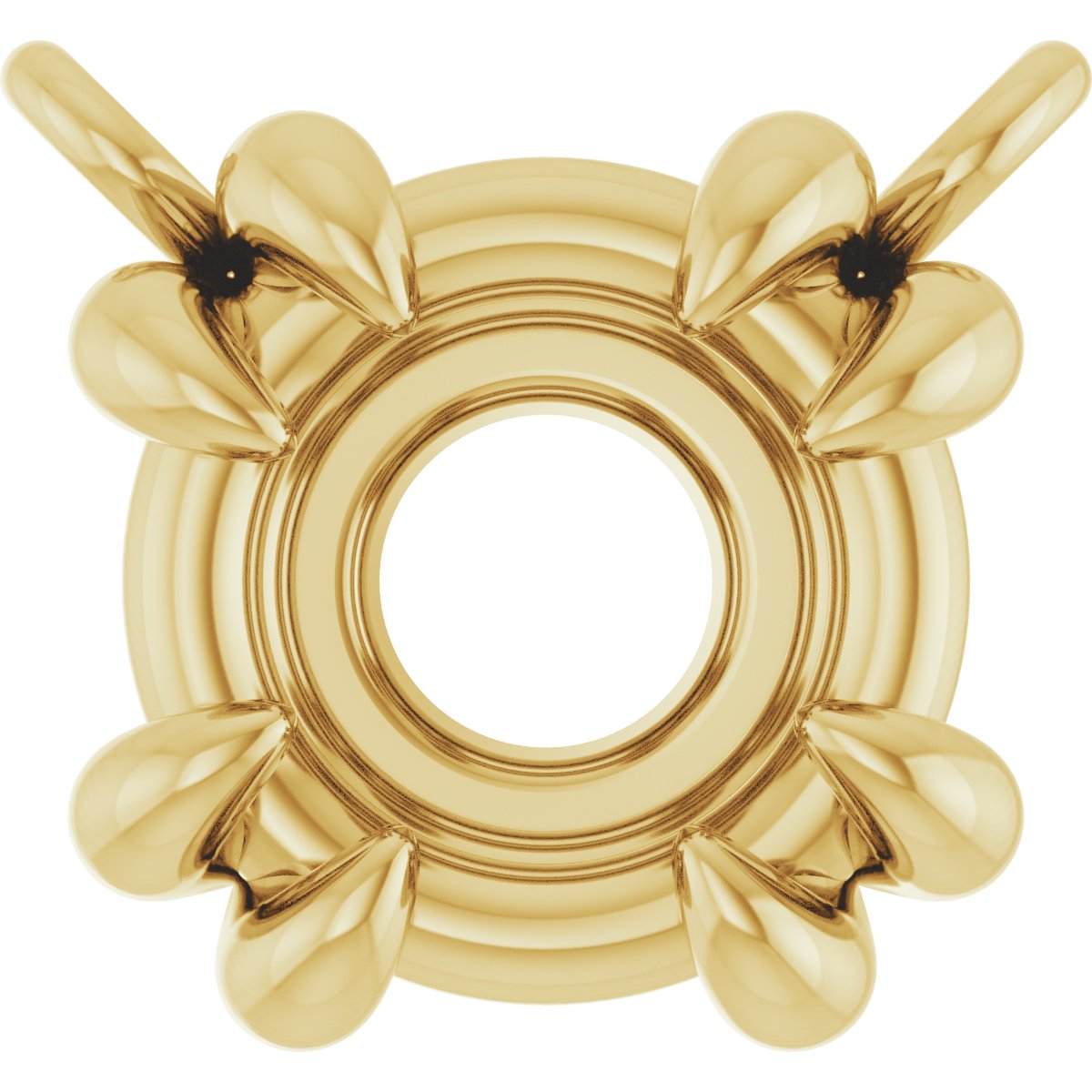 Double-Claw Solitaire Necklace Center