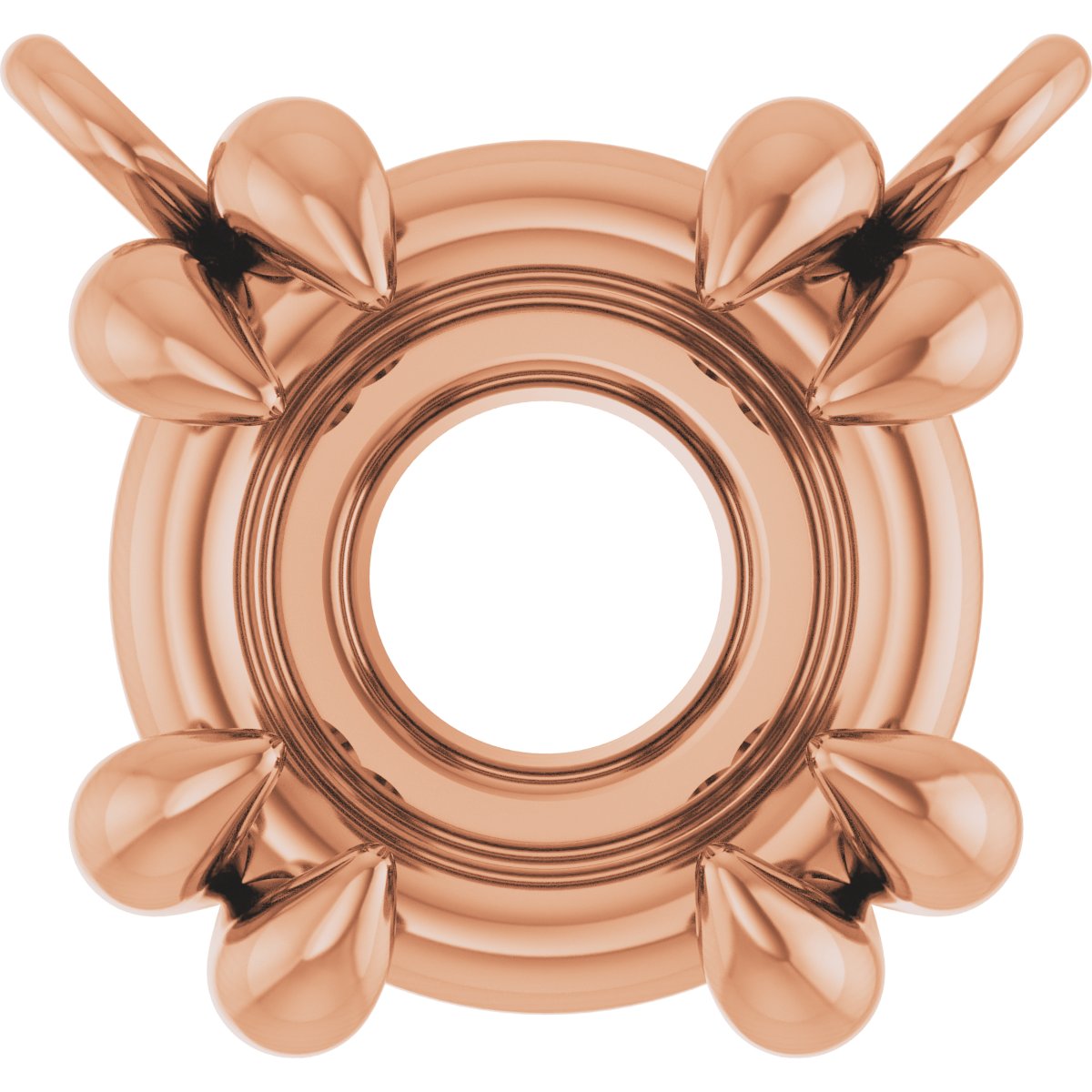 Double-Claw Solitaire Necklace Center