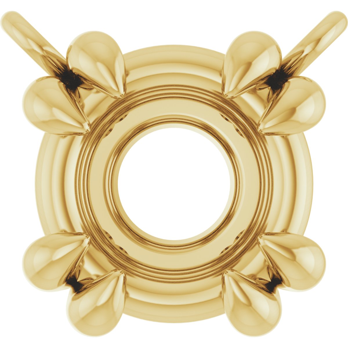 Double-Claw Solitaire Necklace Center