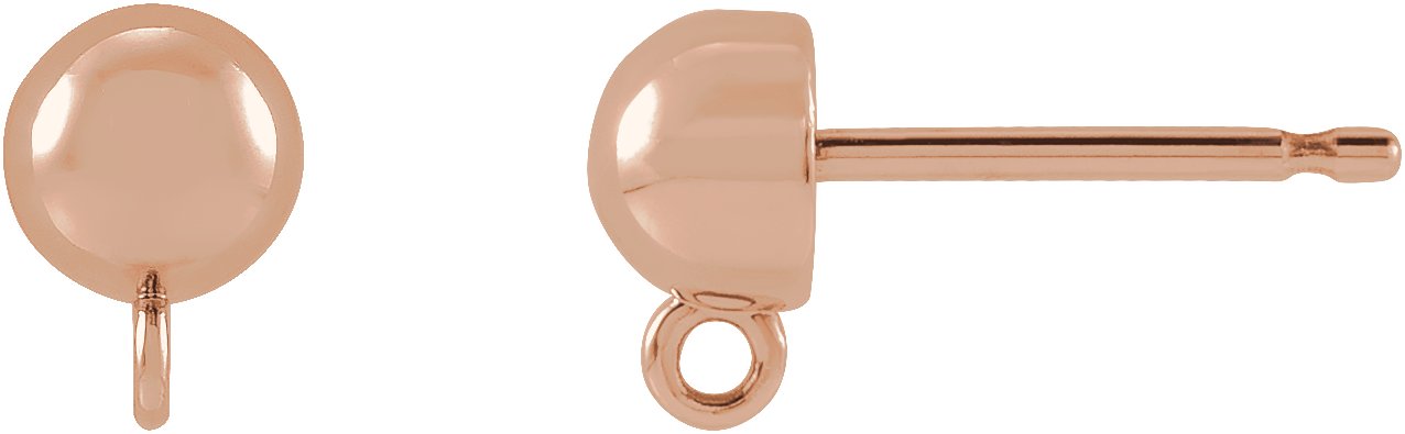 Domed Ball Earring Top
