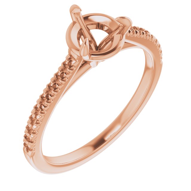 Claw-Prong French-Set Accented Engagement Ring or Band