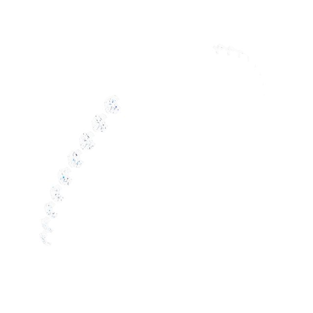 14K White 6.5 mm Round 1/6 CTW Natural Diamond Semi-Set Engagement Ring Mounting