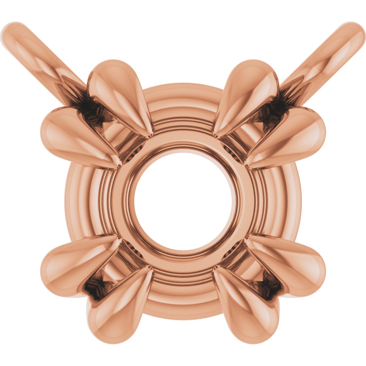 Double-Claw Solitaire Necklace Center