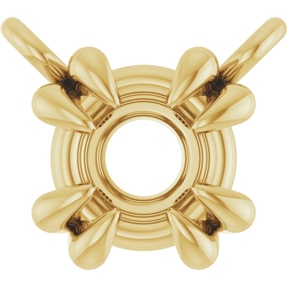 Double-Claw Solitaire Necklace Center