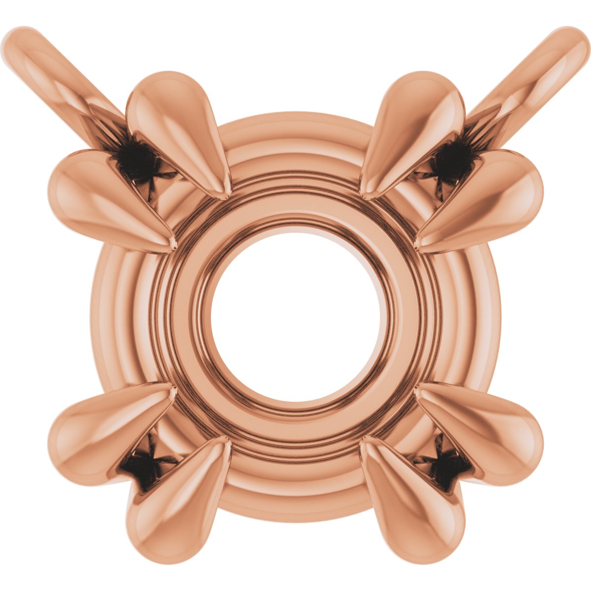 Double-Claw Solitaire Necklace Center