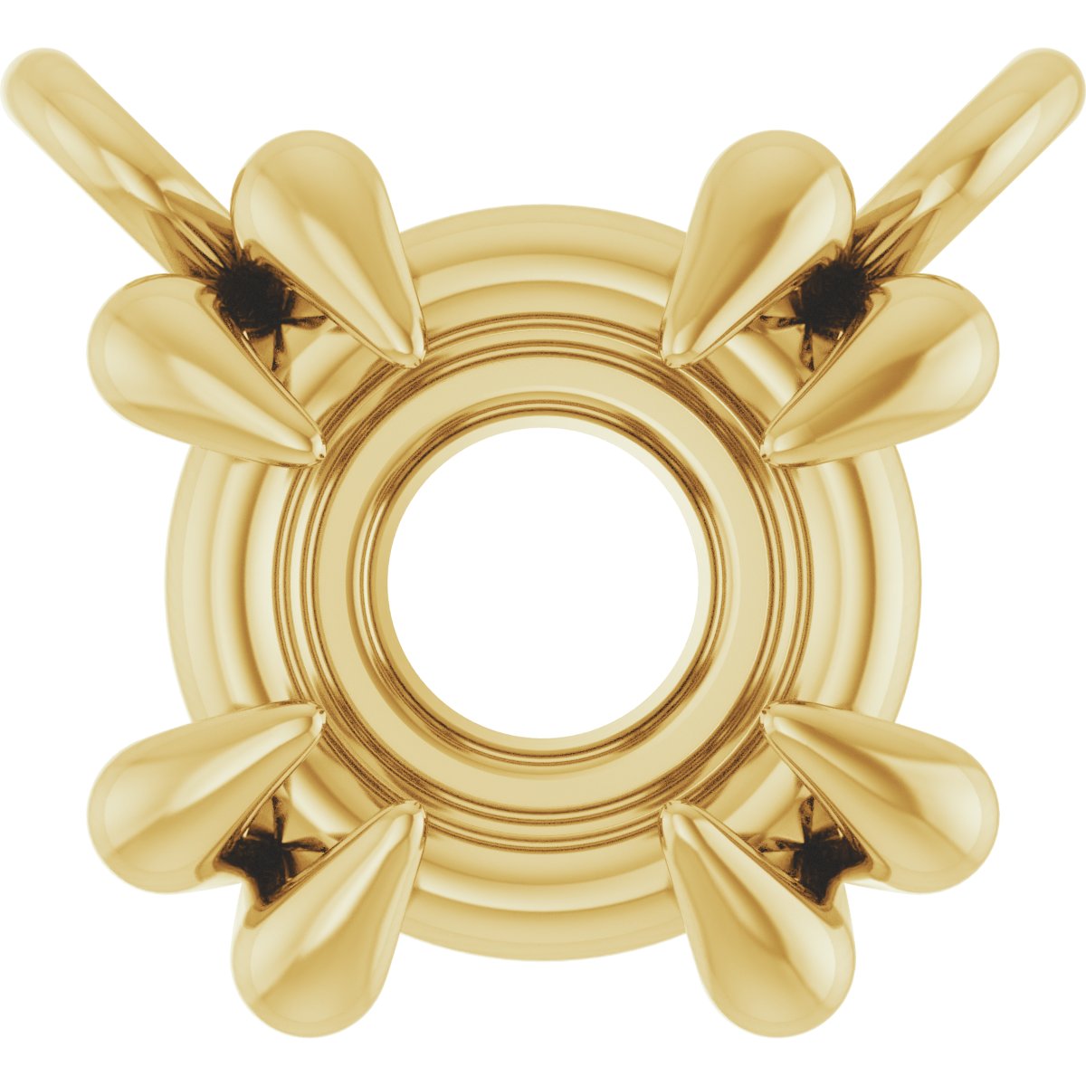 Double-Claw Solitaire Necklace Center