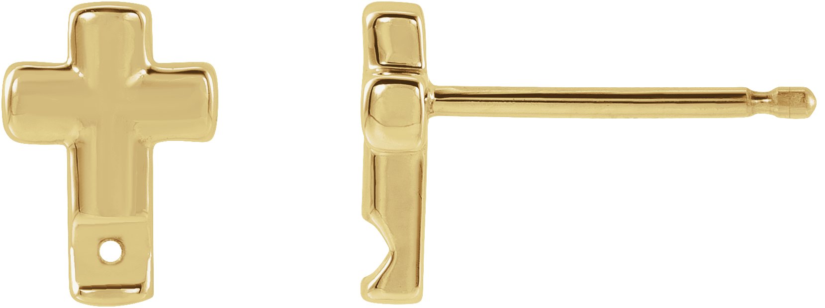 Accented Cross Earrings