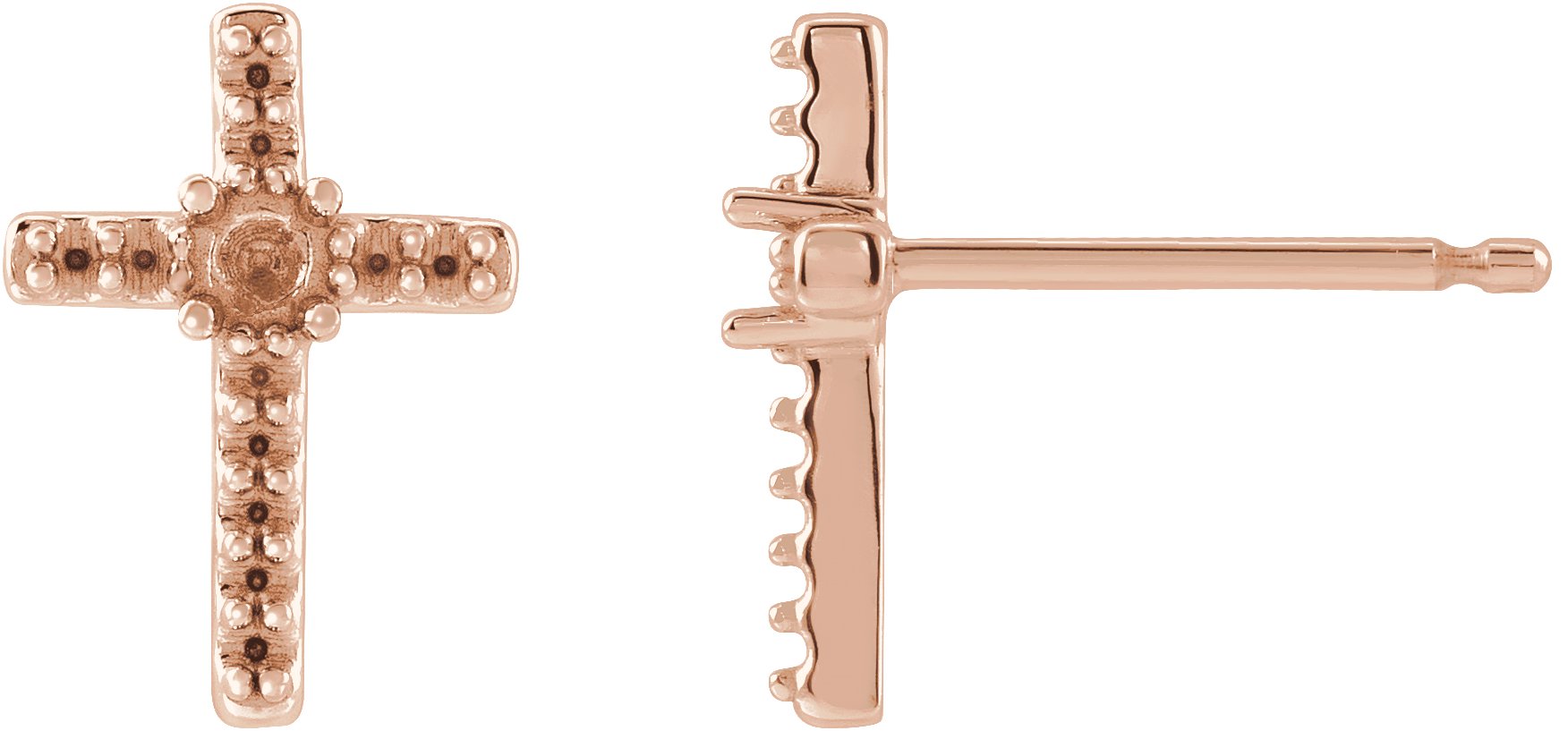 Accented Cross Earrings
