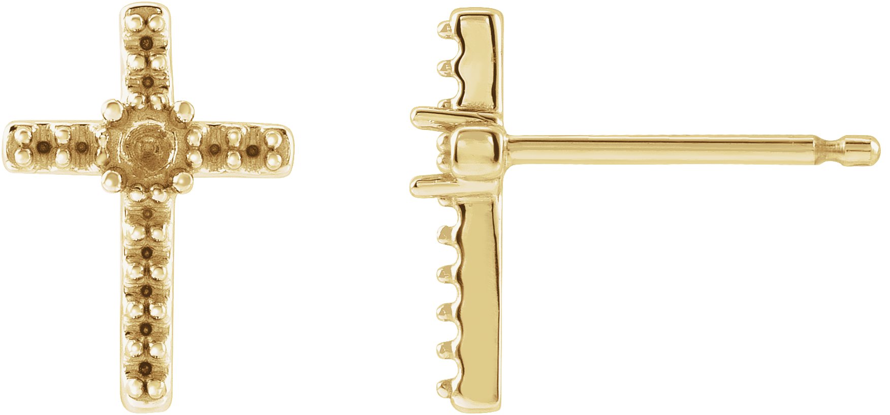Accented Cross Earrings