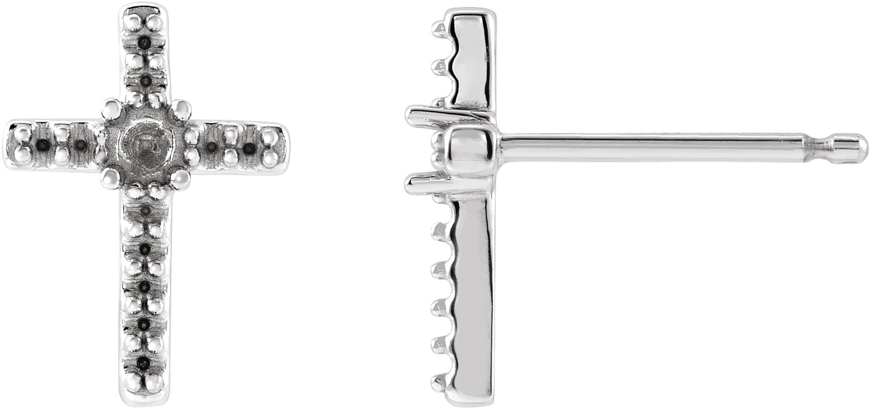 Accented Cross Earrings