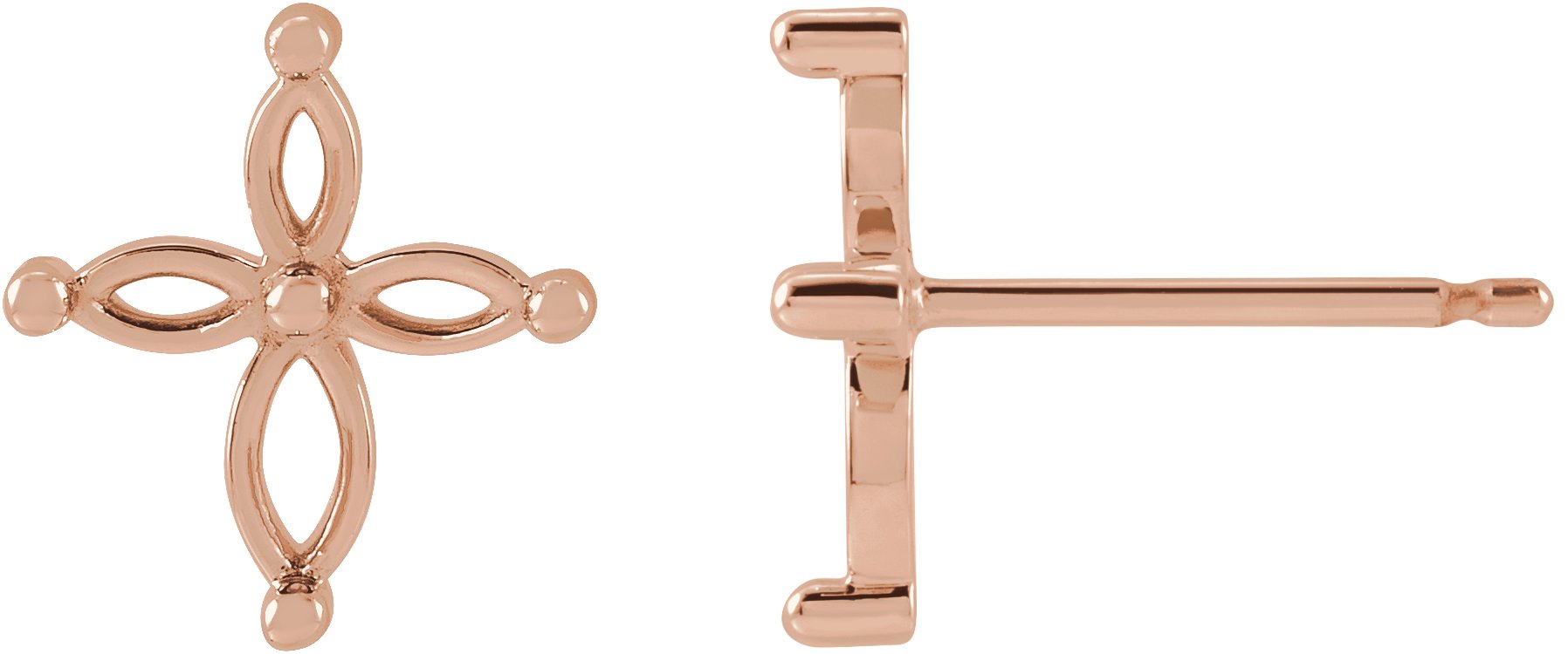Accented Cross Earrings