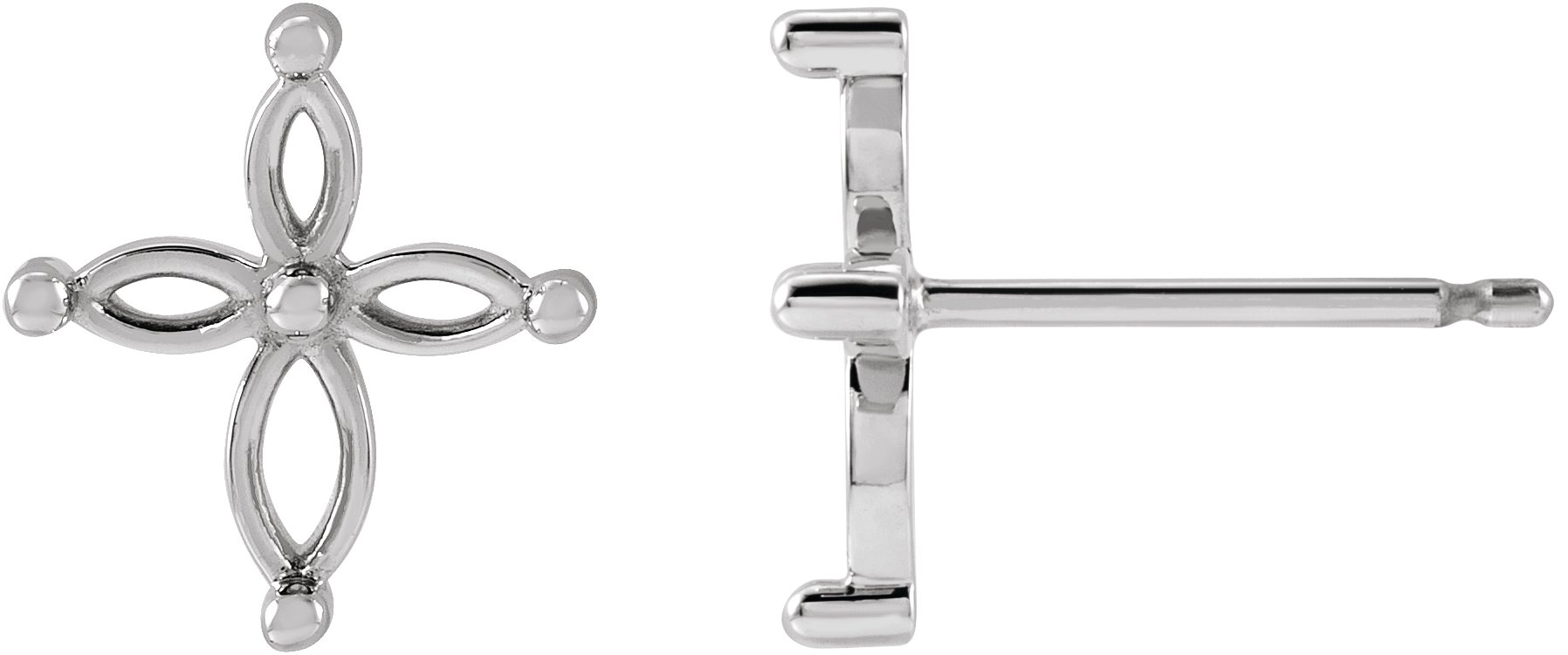 Accented Cross Earrings