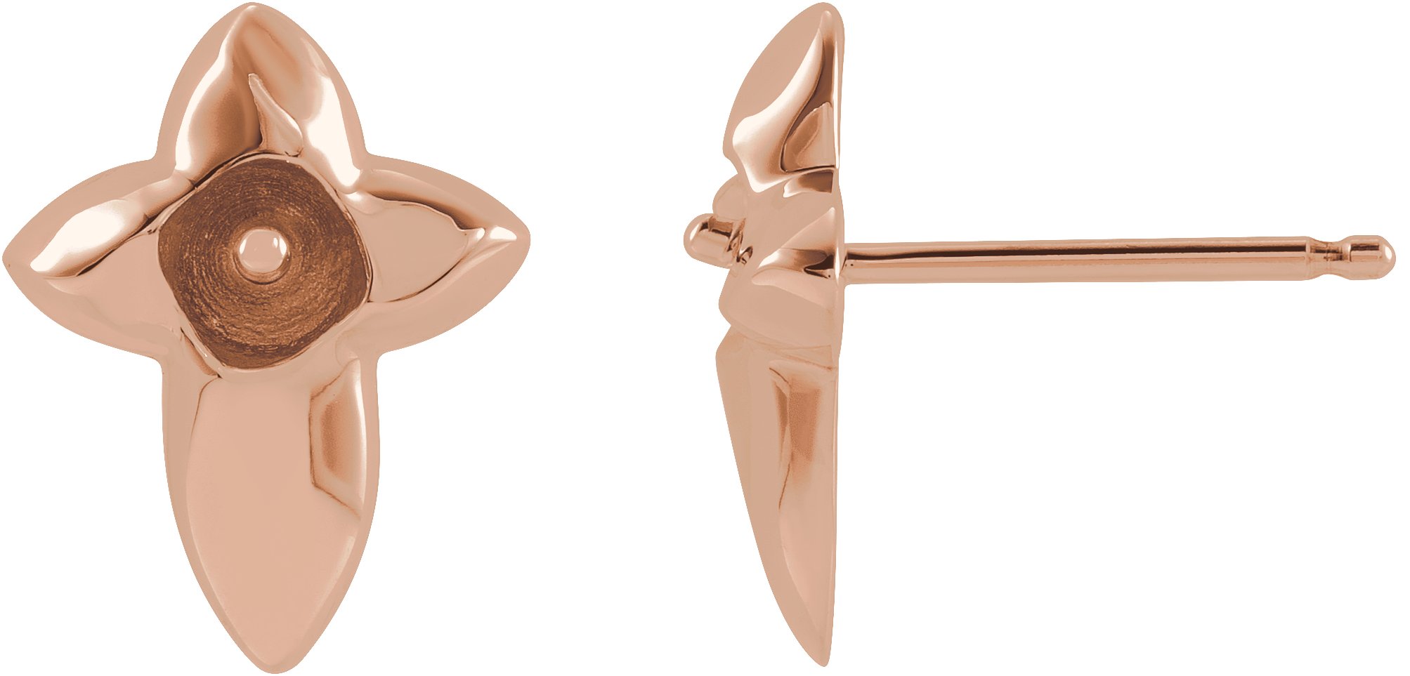 Pearl Cross Earrings