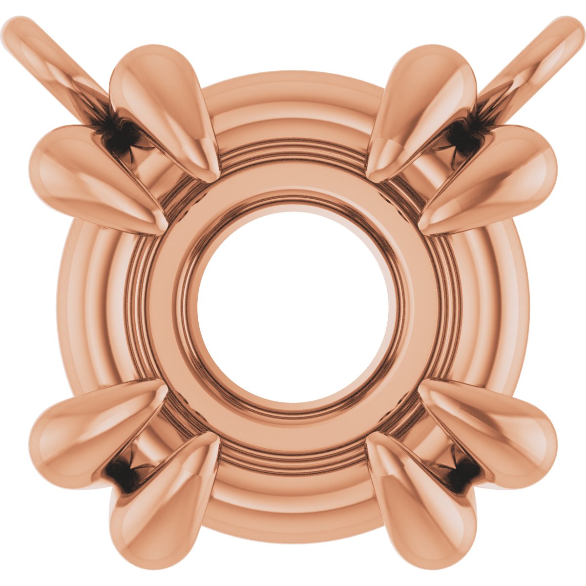 Double-Claw Solitaire Necklace Center