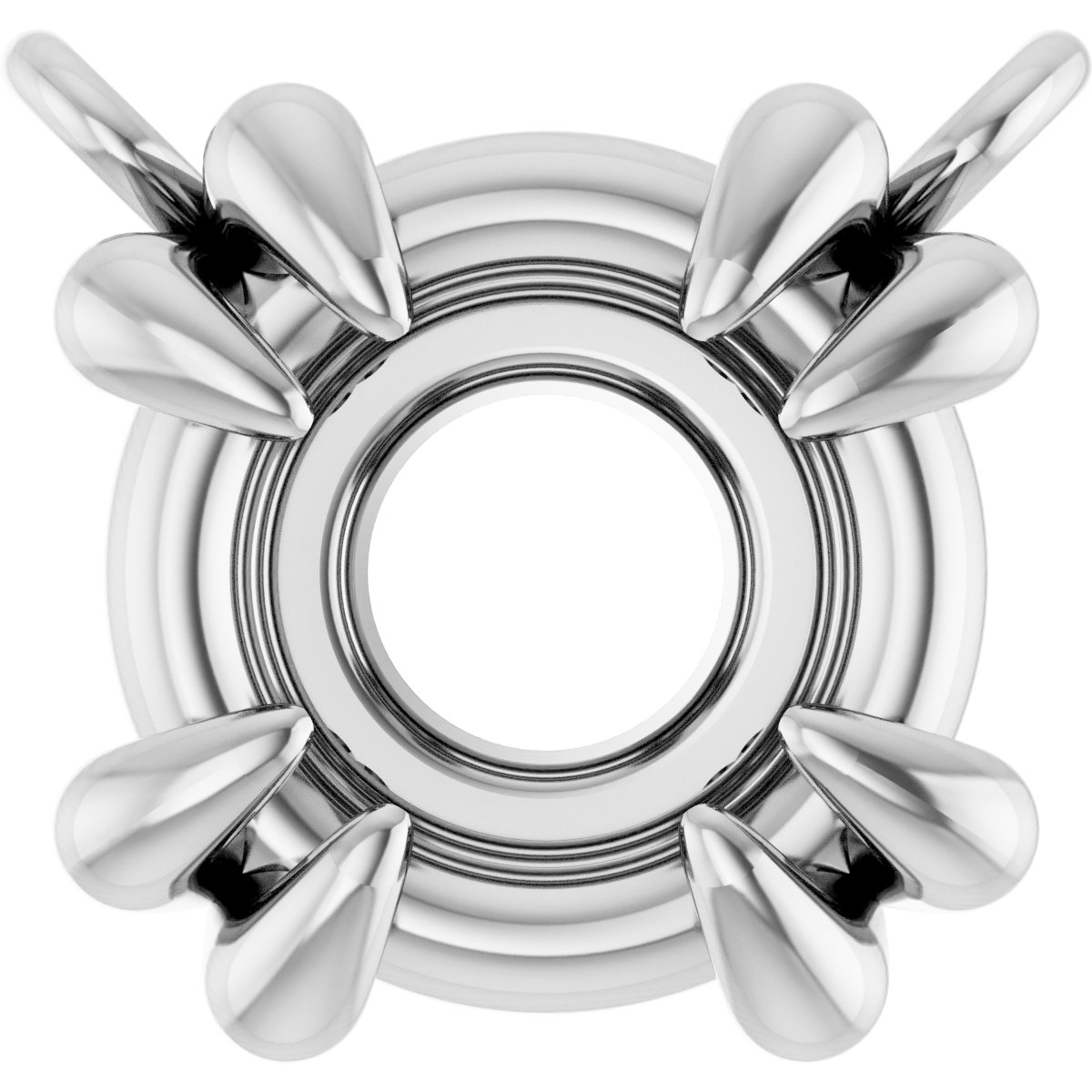 Double Claw-Prong Solitaire Necklace
