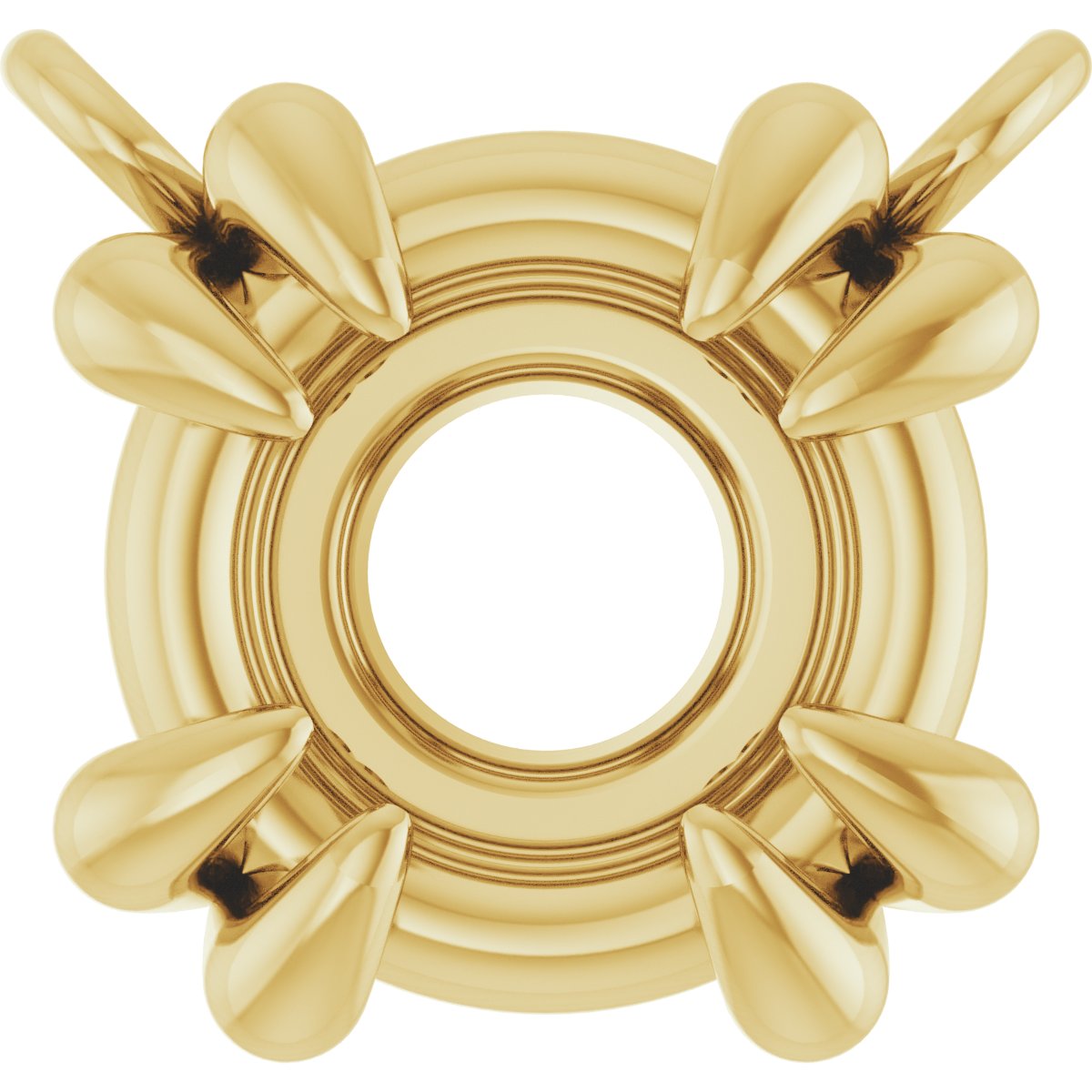 Double-Claw Solitaire Necklace Center