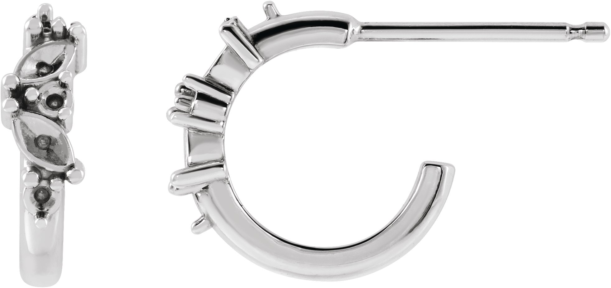 Accented Huggie Earrings