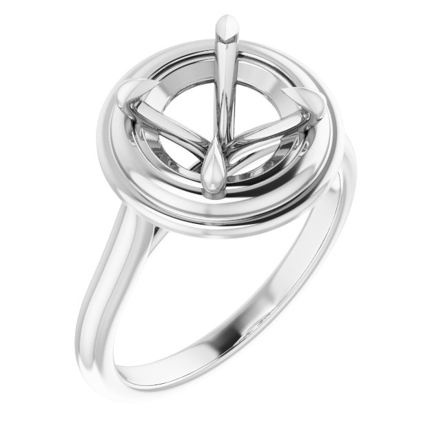 Claw-Prong Solitaire Engagement Ring