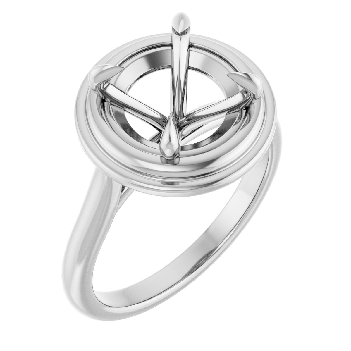 Claw-Prong Solitaire Engagement Ring