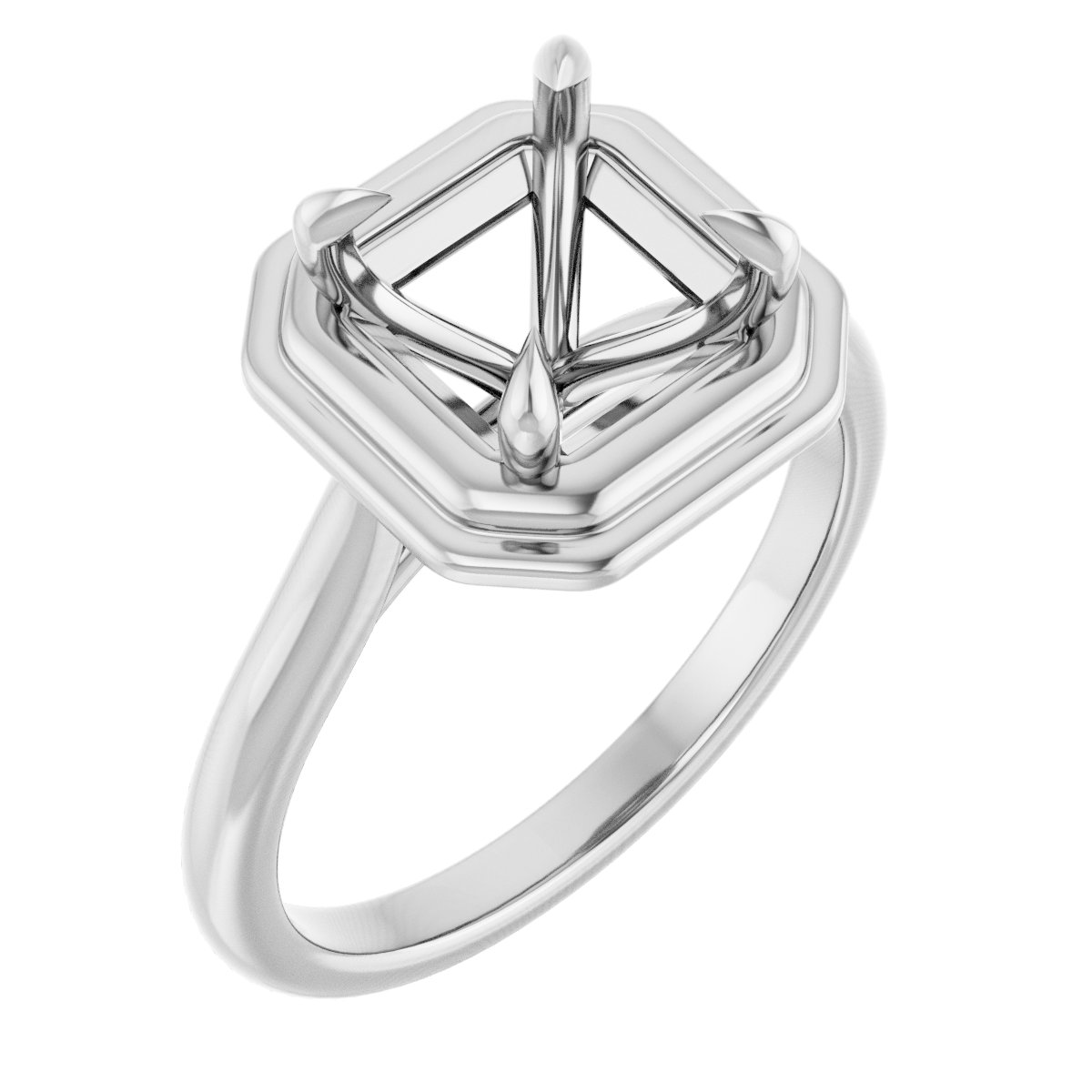 Claw-Prong Solitaire Engagement Ring