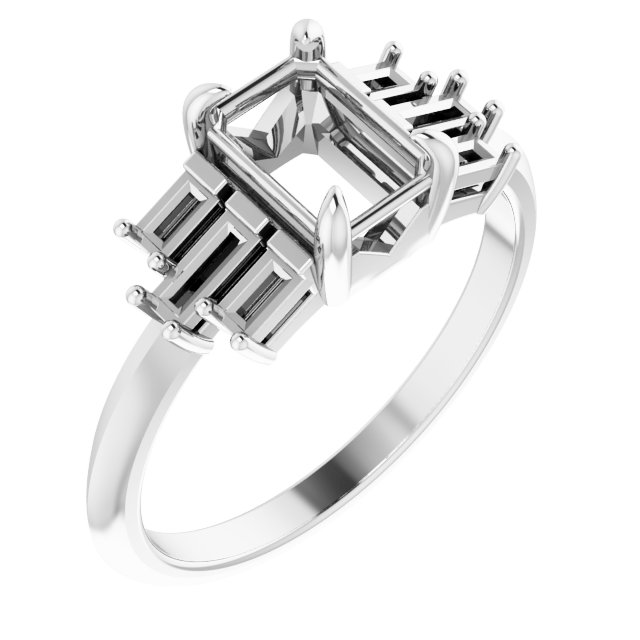 Accented Engagement Ring or Band