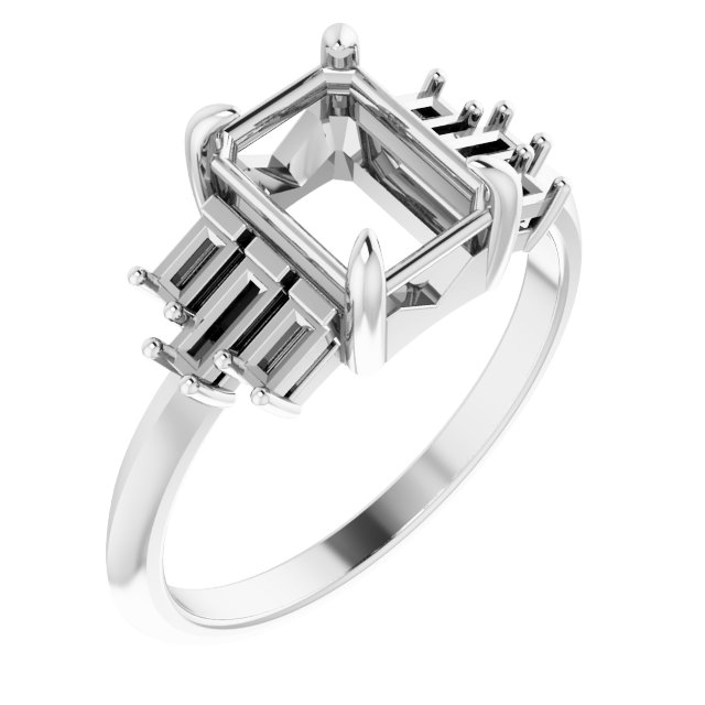 Accented Engagement Ring or Band