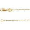 18K Yellow 1 mm Diamond Cut Cable 16 inch Chain Ref 16992626