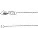 Sterling Silver 1 mm Diamond-Cut Cable 24