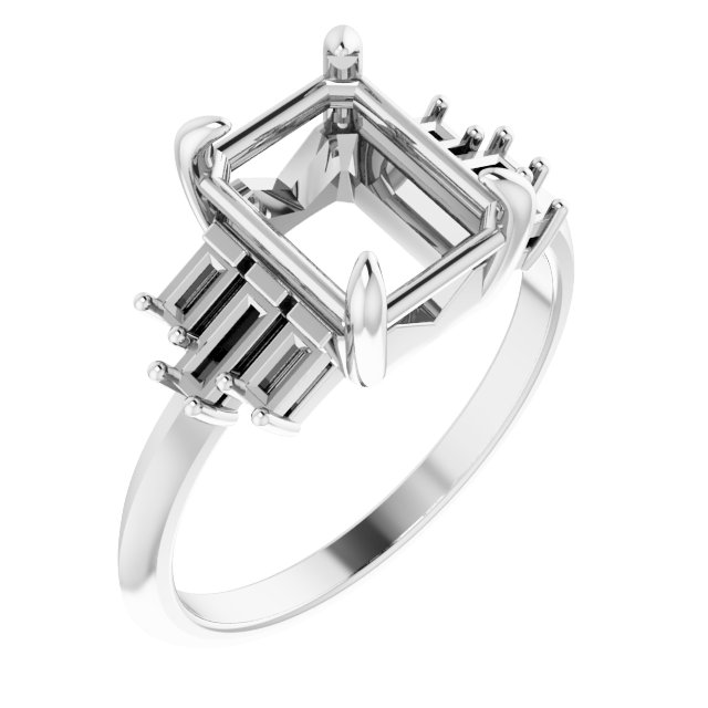 Accented Engagement Ring or Band