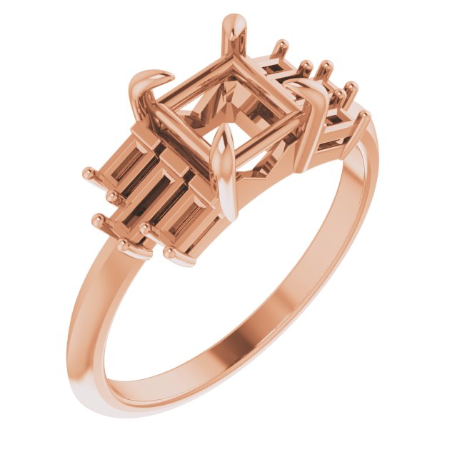 Accented Engagement Ring or Band