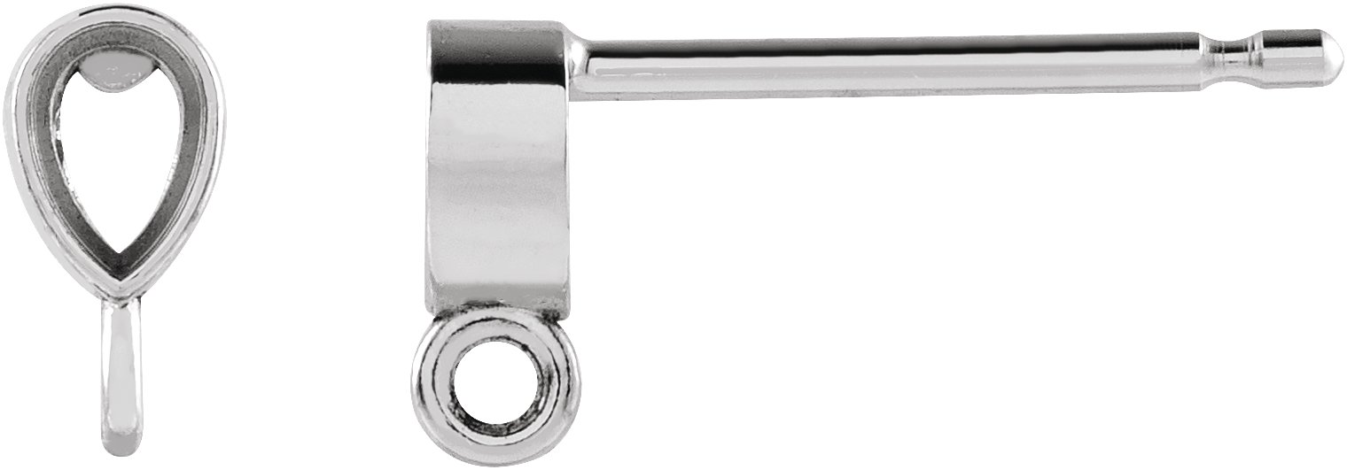 Bezel-Set Earring Top