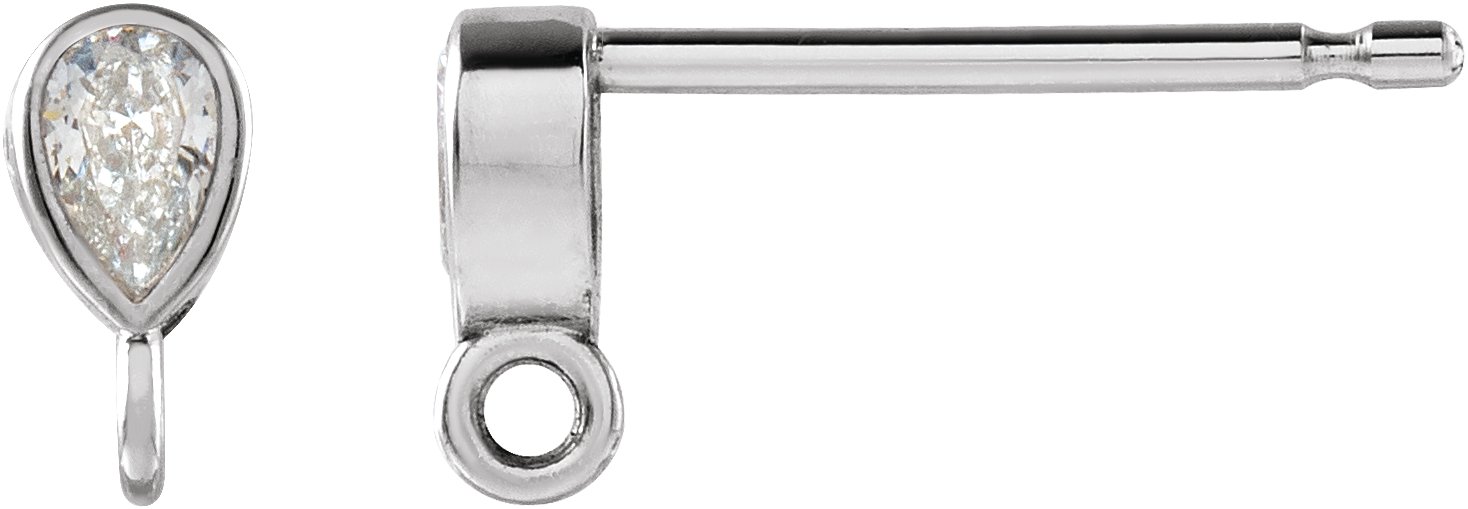 Bezel-Set Earring Top